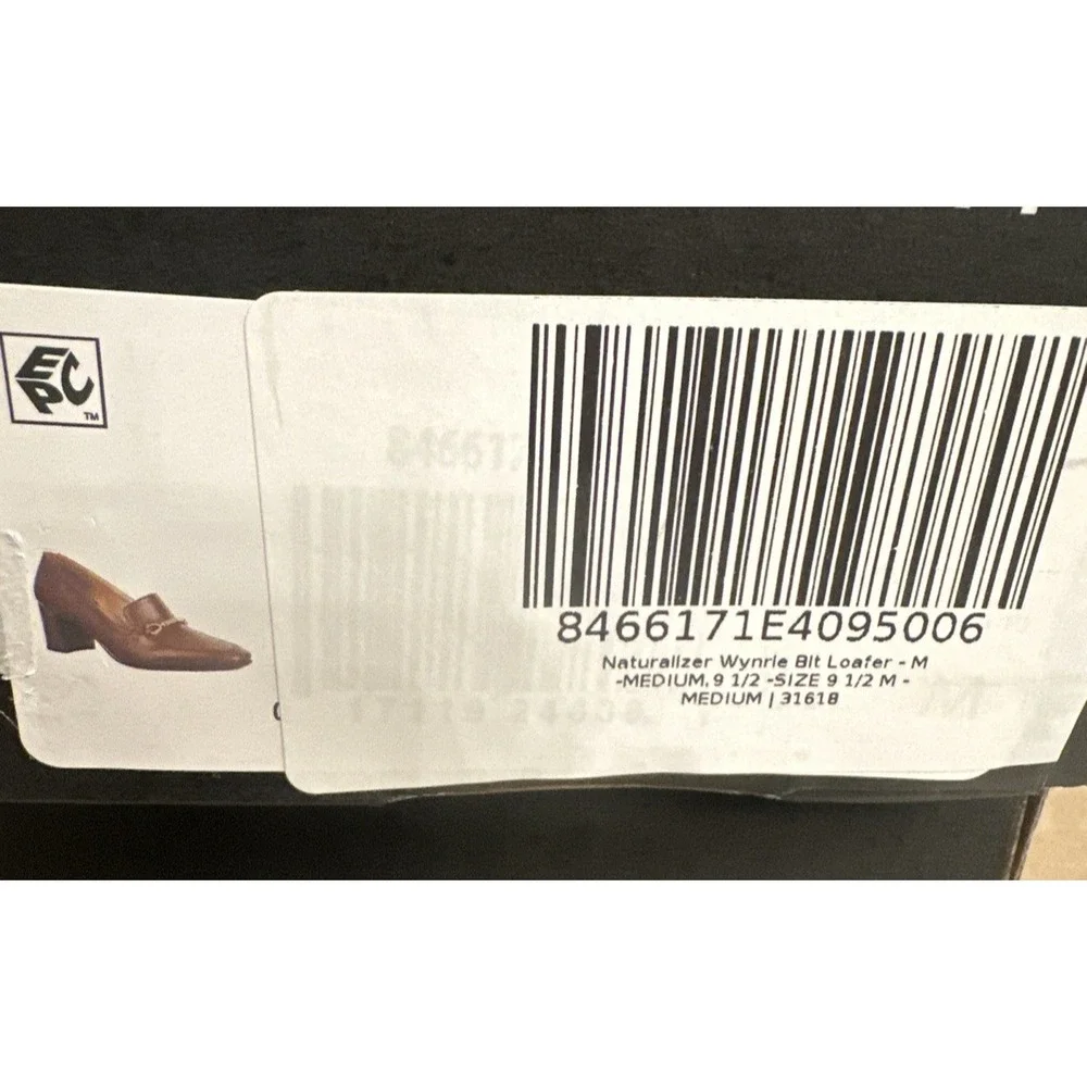 Naturalizer Women Size 9.5M Wynrie-Bit Block Heel Bit Loafer Cappuccino Brown‎
